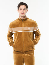 Load image into Gallery viewer, Damarindo Velour Track Jacket- Bronze Brown