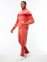 Load image into Gallery viewer, Damarindo Velour Track Jacket- Hot Sauce