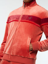 Load image into Gallery viewer, Damarindo Velour Track Jacket- Hot Sauce