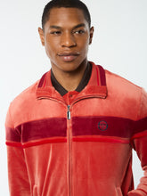 Load image into Gallery viewer, Damarindo Velour Track Jacket- Hot Sauce