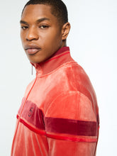 Load image into Gallery viewer, Damarindo Velour Track Jacket- Hot Sauce