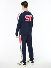 Load image into Gallery viewer, Macchina Long Sleeve T-Shirt- Maritime Blue