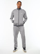Load image into Gallery viewer, Damarindo Check Track Jacket- Quiet Grey