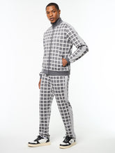 Load image into Gallery viewer, Damarindo Check Track Jacket- Quiet Grey