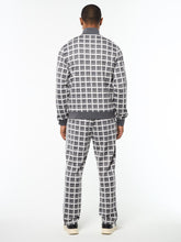 Load image into Gallery viewer, Damarindo Check Track Jacket- Quiet Grey