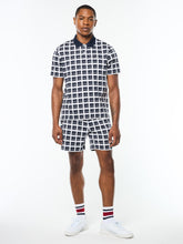 Load image into Gallery viewer, Damarindo Check Polo- Maritime Blue