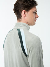 Load image into Gallery viewer, Banda Velour Track Jacket- Slate Gray