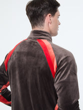 Load image into Gallery viewer, Banda Velour Track Jacket- Mulch