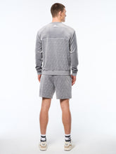 Load image into Gallery viewer, Bandiera Debossed Velour Crewneck-Sleet