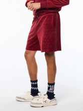 Load image into Gallery viewer, Bandiera Debossed Velour Short-Rhubarb