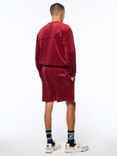 Load image into Gallery viewer, Bandiera Debossed Velour Short-Rhubarb