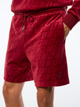 Load image into Gallery viewer, Bandiera Debossed Velour Short-Rhubarb