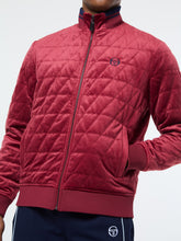 Load image into Gallery viewer, Redi Quilted Velour Bomber Jacket- Rhubarb