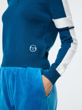 Load image into Gallery viewer, Nota Knit Quarter Zip- Mykonos Blue