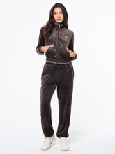 Load image into Gallery viewer, Leta Velour Jacket- Mulch