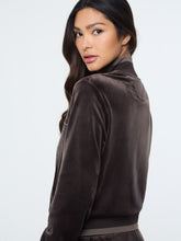 Load image into Gallery viewer, Leta Velour Jacket- Mulch