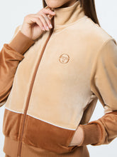 Load image into Gallery viewer, Lina Velour Track Jacket- Candied Ginger