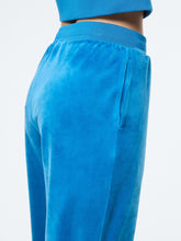 Load image into Gallery viewer, Lina Velour Track Pant- Baby Blue