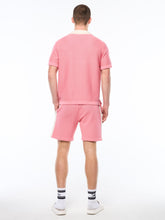 Load image into Gallery viewer, Fratelli Crochet Cabana Polo-Geranium Pink
