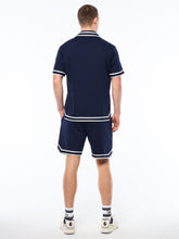 Load image into Gallery viewer, Tito Short Sleeve Polo-Maritime Blue