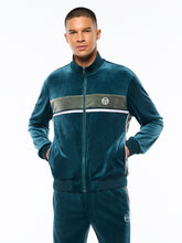 Load image into Gallery viewer, Forato Velour Track Jacket-Mediterranea