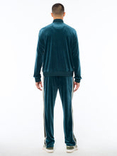 Load image into Gallery viewer, Forato Velour Track Jacket-Mediterranea