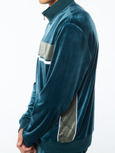 Load image into Gallery viewer, Forato Velour Track Jacket-Mediterranea