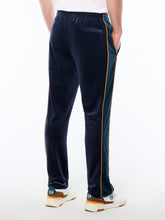 Load image into Gallery viewer, Forato Velour Track Pant-Maritime Blue