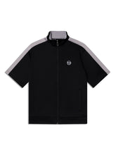 Load image into Gallery viewer, Viscotti Short Sleeve Track Jacket-Black Beauty