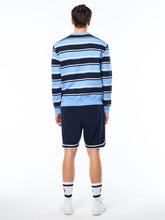 Load image into Gallery viewer, Strisce Stripe Crewneck-Maritime Blue