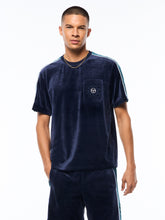 Load image into Gallery viewer, Cresta Velour Pocket T-Shirt-Maritime Blue