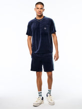Load image into Gallery viewer, Cresta Velour Pocket T-Shirt-Maritime Blue
