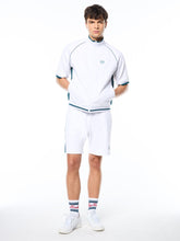 Load image into Gallery viewer, Pannello Short Sleeve Track Jacket-Brilliant White