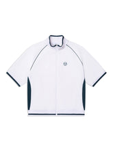 Load image into Gallery viewer, Pannello Short Sleeve Track Jacket-Brilliant White