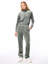 Load image into Gallery viewer, Nuvola Velour Track Pant-Agave Green
