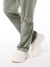 Load image into Gallery viewer, Nuvola Velour Track Pant-Agave Green