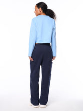 Load image into Gallery viewer, Piano Crewneck-Della Robbia Blue