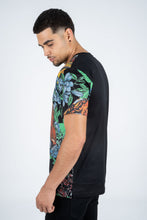 Load image into Gallery viewer, Men's Cotton Black Rhinestone T-shirt