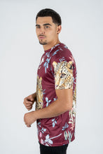 Load image into Gallery viewer, Men's Cotton Wine Rhinestone T-shirt