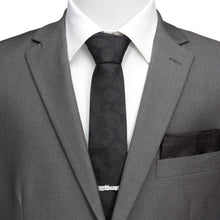 Load image into Gallery viewer, Star Wars Darth Vader LIGHTSABER Tie Clip and Black Paisley Tie – Choose the Dark Side Gift Set