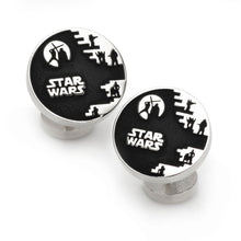 Load image into Gallery viewer, Star Wars Death Star Graphic Cufflinks