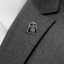 Load image into Gallery viewer, Star Wars Darth Vader Black, White, and Gray Dress Socks and Lapel Pin Gift Set