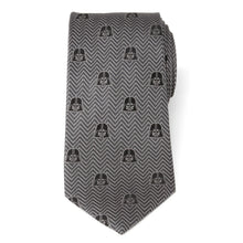 Load image into Gallery viewer, Star Wars Darth Vader Black and Gray Herringbone Tie
