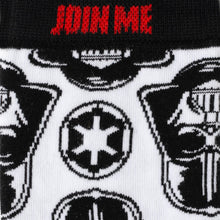 Load image into Gallery viewer, Star Wars Darth Vader White Dress Socks and Lapel Pin Gift Set