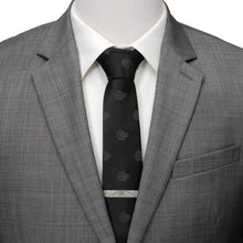 Load image into Gallery viewer, Star Wars Millennium Falcon Black Tie, X-Wing and Tie Fighter Battle Dress Socks, and Hyperspace Glow-in-the-Dark Tie Bar Gift Set