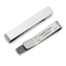 Load image into Gallery viewer, Star Wars Princess Leia and Han Solo "I Love You / I Know" Cufflinks with Hidden Message Tie Bar Gift Set