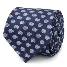 Load image into Gallery viewer, Star Wars Millennium Falcon Blue Tonal Tie