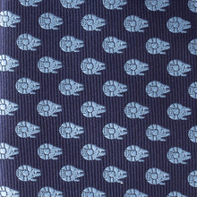Load image into Gallery viewer, Star Wars Millennium Falcon Blue Tonal Tie