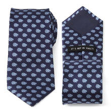 Load image into Gallery viewer, Star Wars Millennium Falcon Blue Tonal Tie