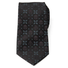 Load image into Gallery viewer, Star Wars Mandalorian Motif Black Tie